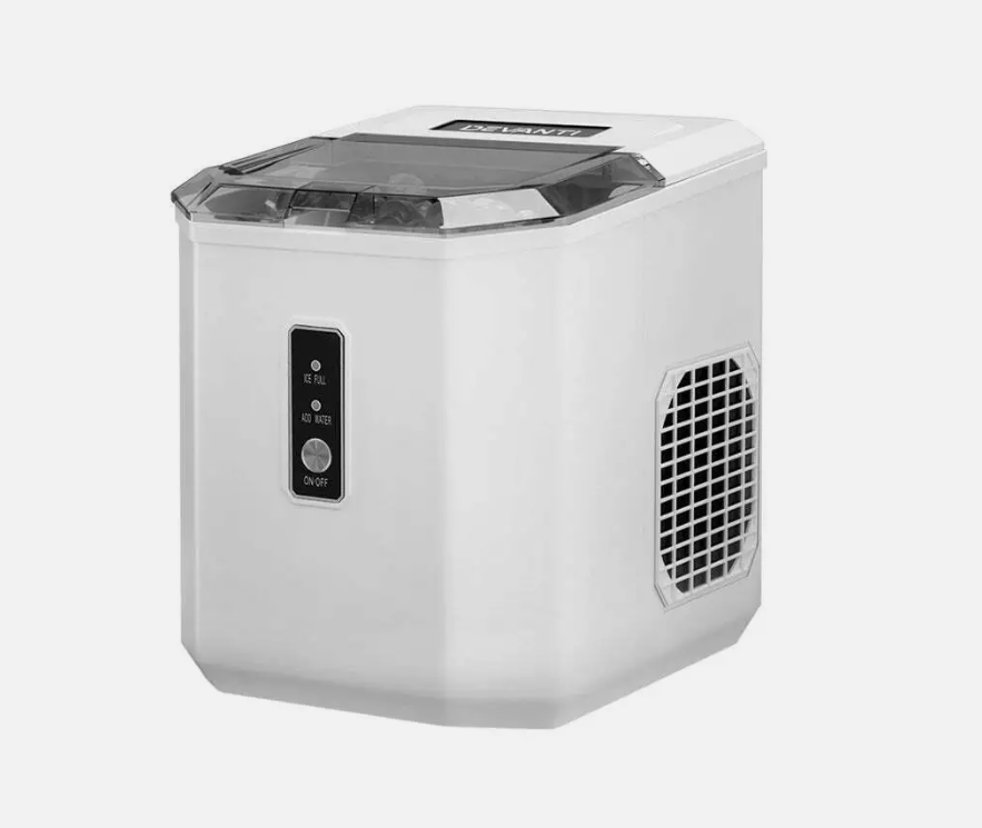 Devanti 12kg Ice Maker Machine Portable Ice Cube Tray Bar Countertop 2L Black