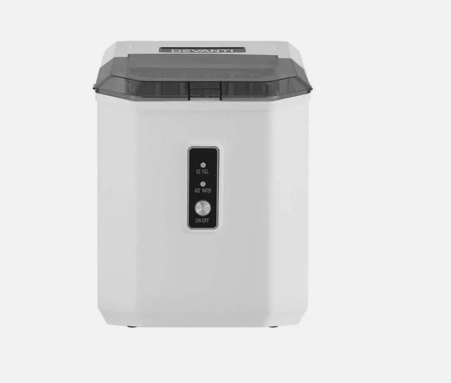 Devanti 12kg Ice Maker Machine Portable Ice Cube Tray Bar Countertop 2L Black