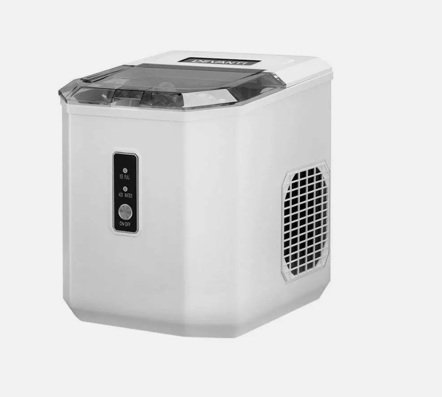 Devanti 12kg Ice Maker Machine Portable Ice Cube Tray Bar Countertop 2L Black