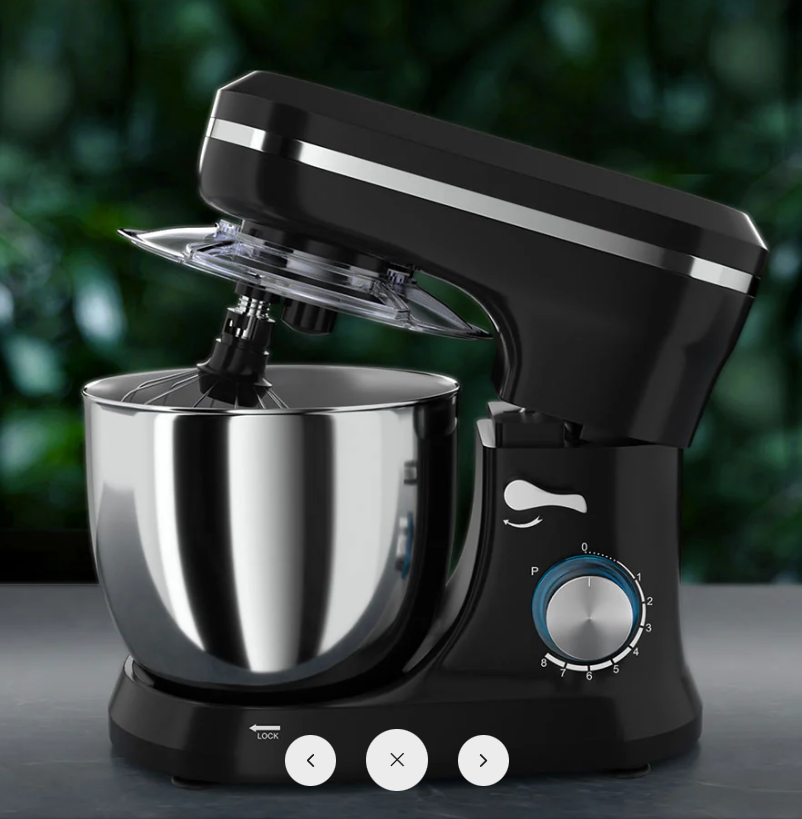 Devanti 3in1 Stand Mixer 8 Speed 5L Mix Master 400W Black