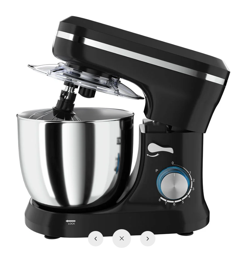 Devanti 3in1 Stand Mixer 8 Speed 5L Mix Master 400W Black