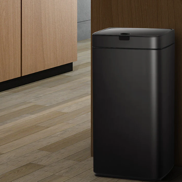 Devanti 45L Motion Sensor Bin Rubbish Automatic Black