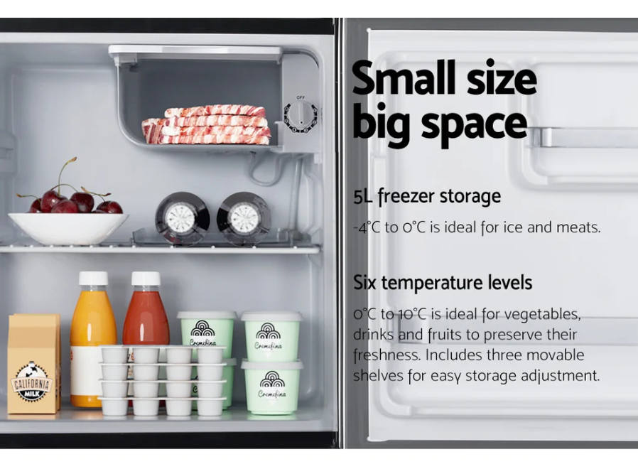 Devanti 48L Bar Fridge Black