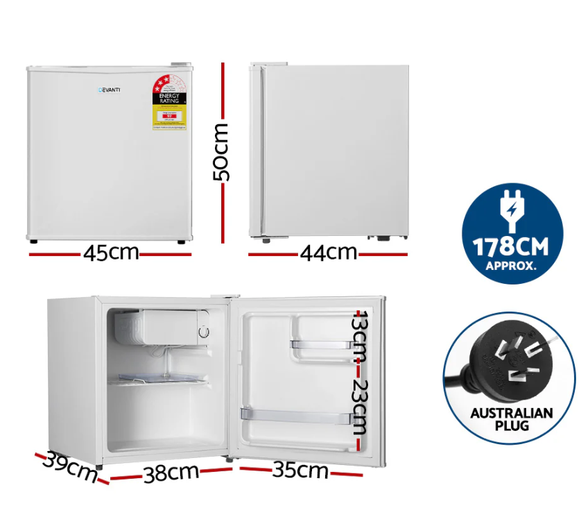 Devanti 48L Bar Fridge White