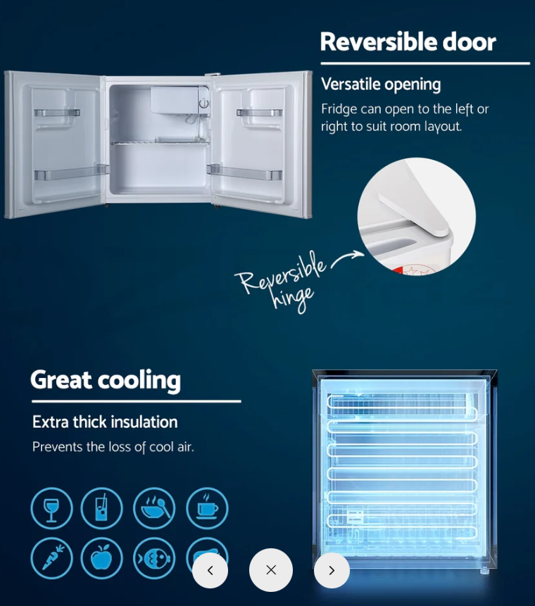 Devanti 48L Bar Fridge White