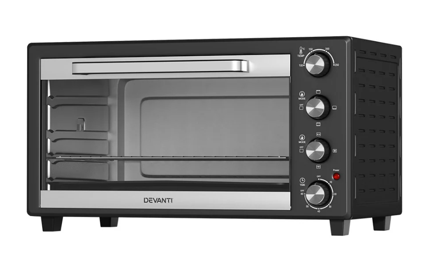 Devanti 60L Convection Oven Electric Fryer Ovens 2000W
