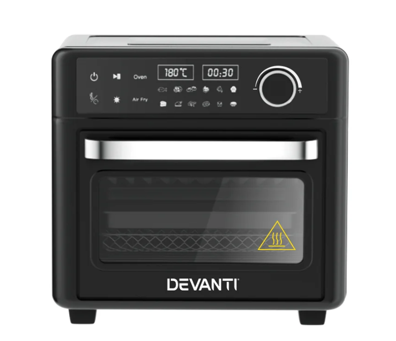 Devanti Air Fryer 15L LCD Fryers Oven