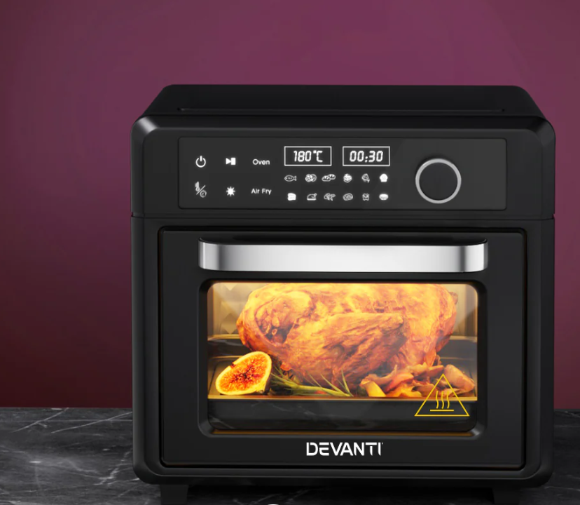 Devanti Air Fryer 20L LCD Fryers Oven