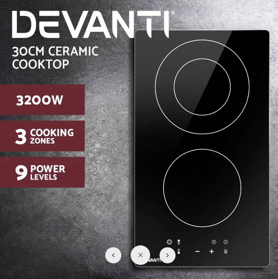 Devanti Electric Ceramic Cooktop 30cm