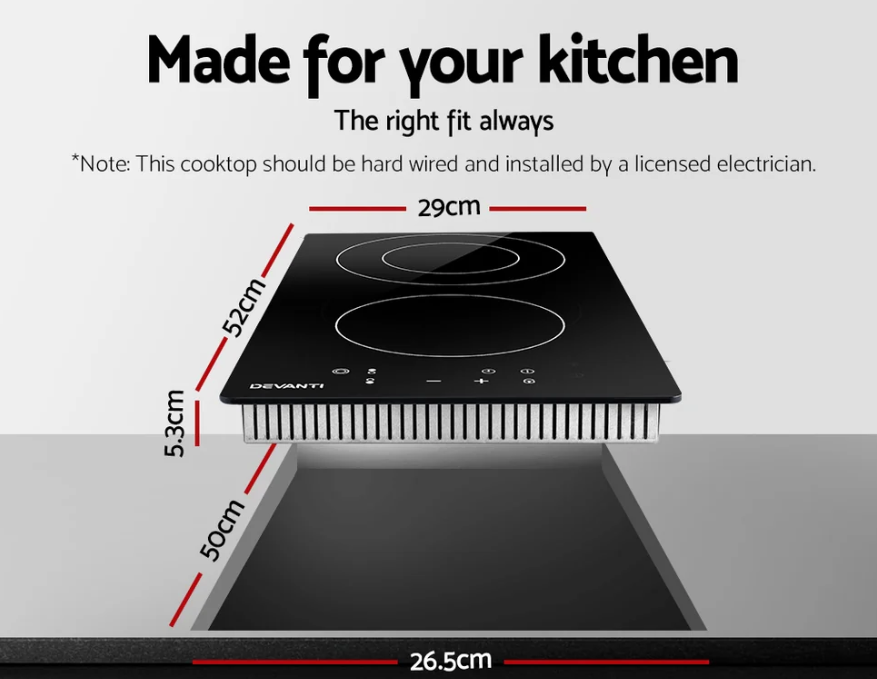 Devanti Electric Ceramic Cooktop 30cm