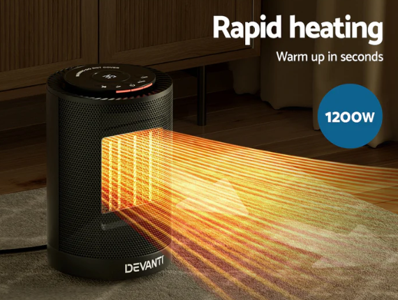 Devanti Electric Fan Heater 1200W