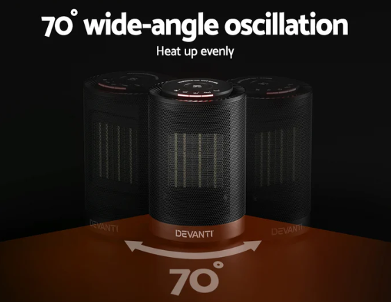 Devanti Electric Fan Heater 1200W