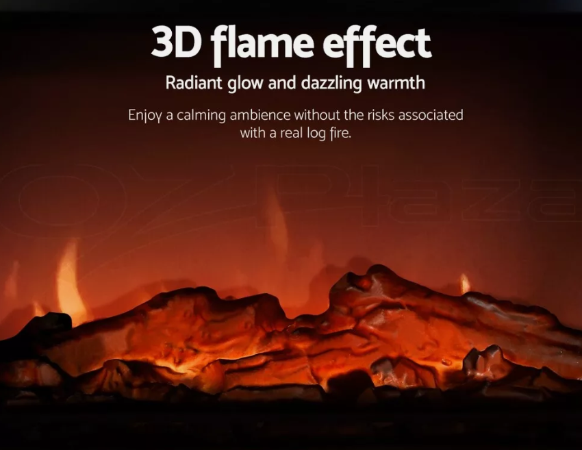 Devanti Electric Fireplace Fire Heaters 2000W