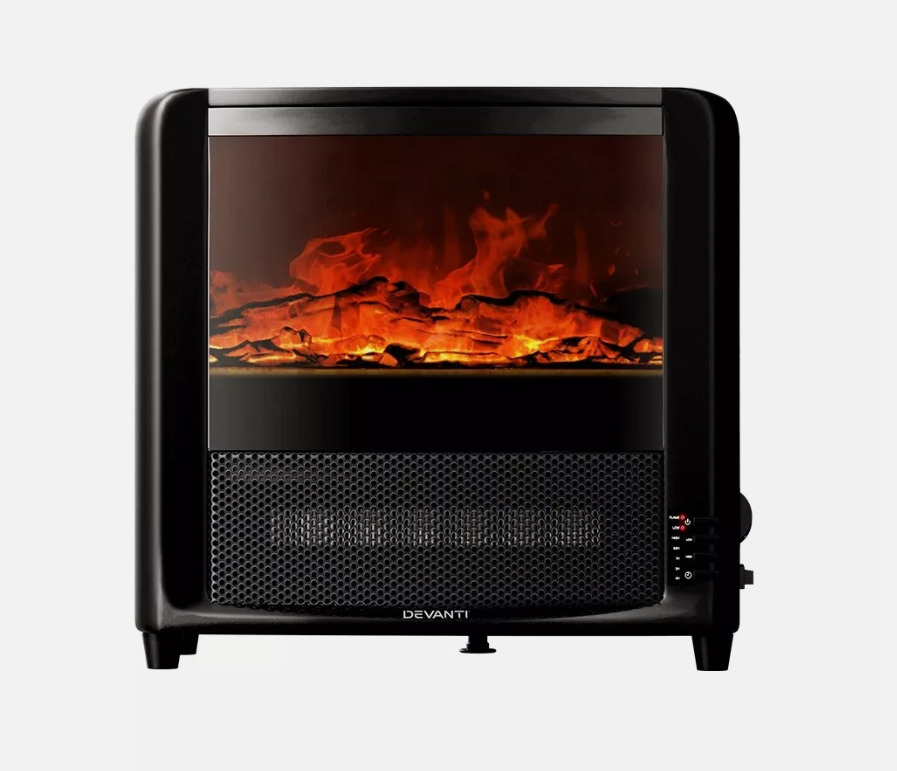 Devanti Electric Fireplace Fire Heaters 2000W