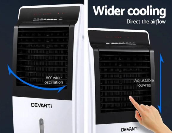 Devanti Evaporative Air Cooler Fan Conditioner 8L