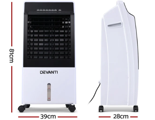 Devanti Evaporative Air Cooler Fan Conditioner 8L