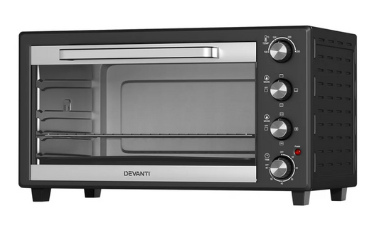 Devanti 45L Convection Oven Electric Fryer Ovens 1800W