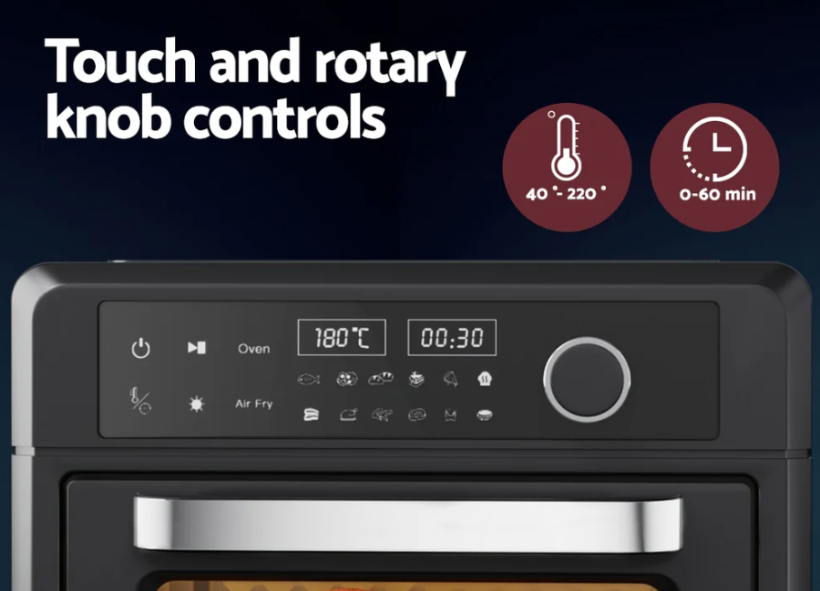 Devanti Air Fryer 20L LCD Fryers Oven