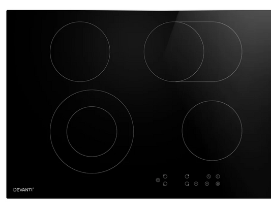 Devanti Electric Ceramic Cooktop 77cm
