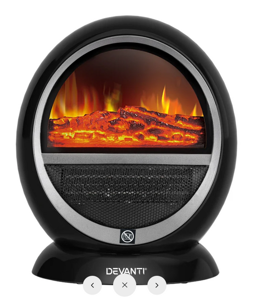 Devanti Electric Fireplace Fire Heaters 1500W